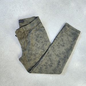 Rock & Republic green cropped skinny jeans